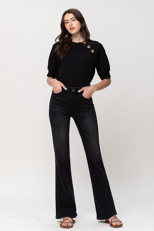 High Rise Relax Flare Jeans