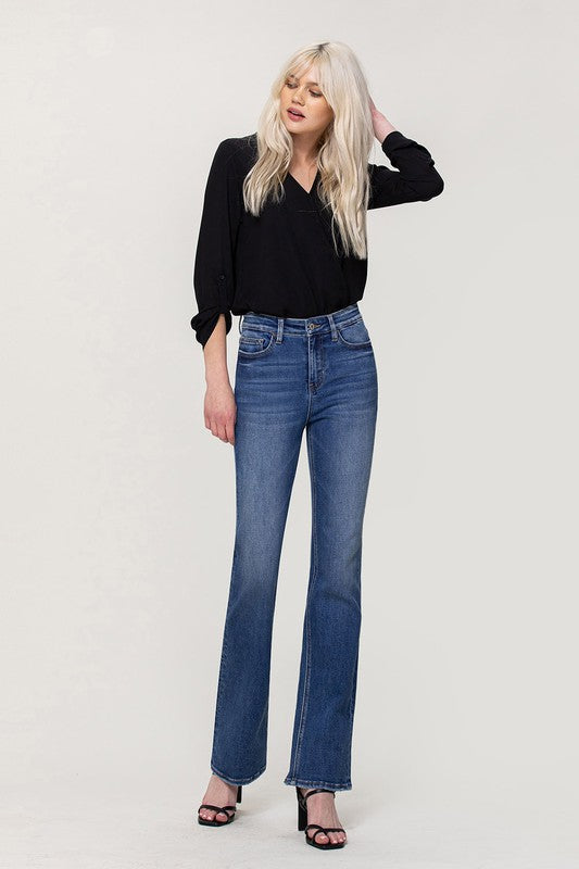 High Rise Stretch Slim Bootcut