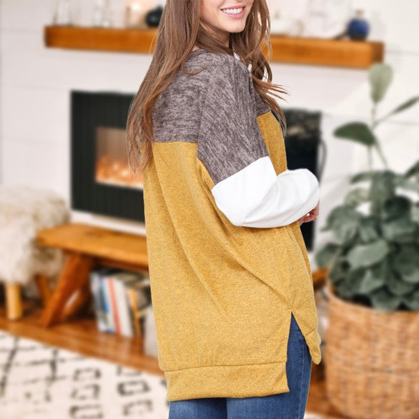 Three Color-Block Tunic